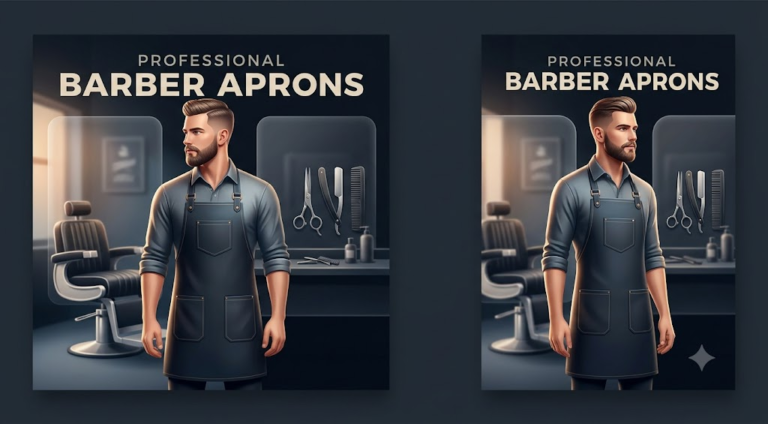 Professional barber aprons